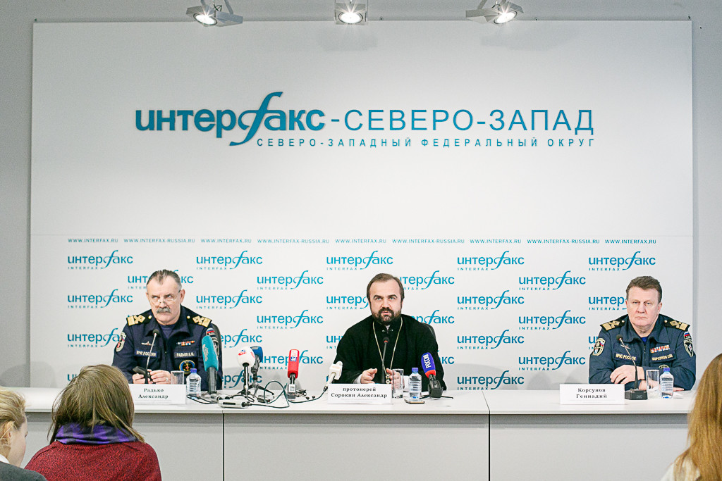 Протоиерей Александр Сорокин, пресс-конференция