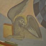 Ежедневная фотосъемка фресок, сделанная в процессе их написания настоятелем храма протоиереем Александром Сорокиным: Фрагмент: Лев