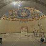 Ежедневная фотосъемка фресок, сделанная в процессе их написания настоятелем храма протоиереем Александром Сорокиным: Алтарь