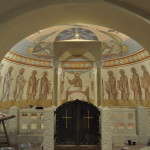 Ежедневная фотосъемка фресок, сделанная в процессе их написания настоятелем храма протоиереем Александром Сорокиным: Алтарь