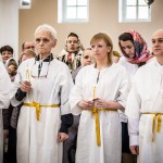 За Божественной литургией Великой Субботы в Феодоровском соборе было совершено крещение оглашенных