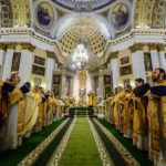 Настоятель Феодоровского собора участвовал в Патриаршем богослужении