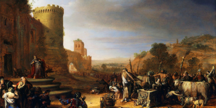 Апостолы Павел и Варнава в Листре (картина Бартоломея Бреенберга), 1637 