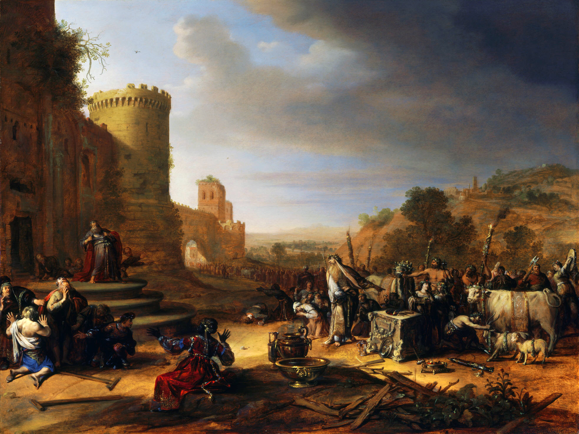 Апостолы Павел и Варнава в Листре (картина Бартоломея Бреенберга), 1637 