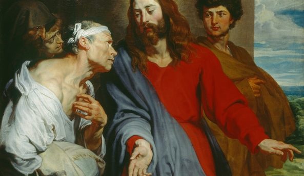 Anthony van Dyck (1599-1641). Christ Healing the Paralytic  c. 1619