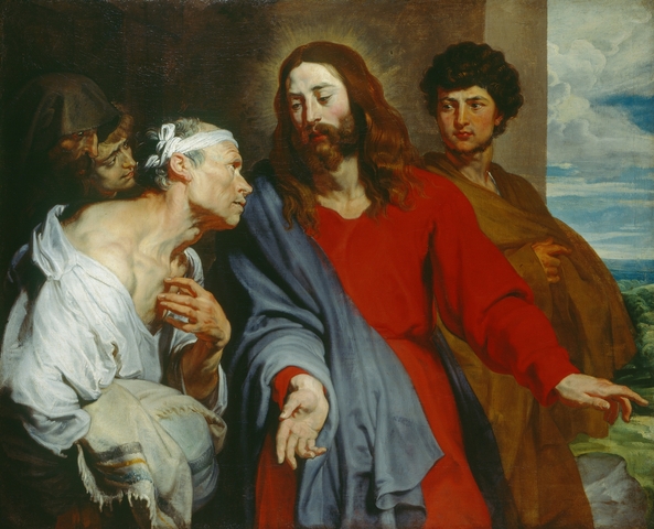 Anthony van Dyck (1599-1641). Christ Healing the Paralytic  c. 1619