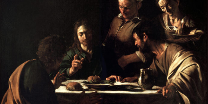 Supper at Emmaus (Milan), 1606. Brera, Milan.
