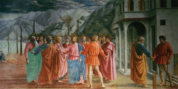 Masaccio, Pagamento del tributo, 1425
