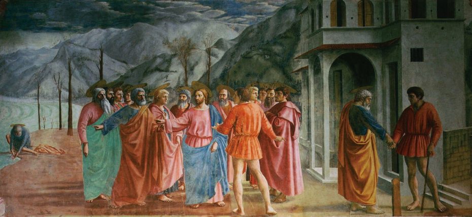 Masaccio, Pagamento del tributo, 1425
