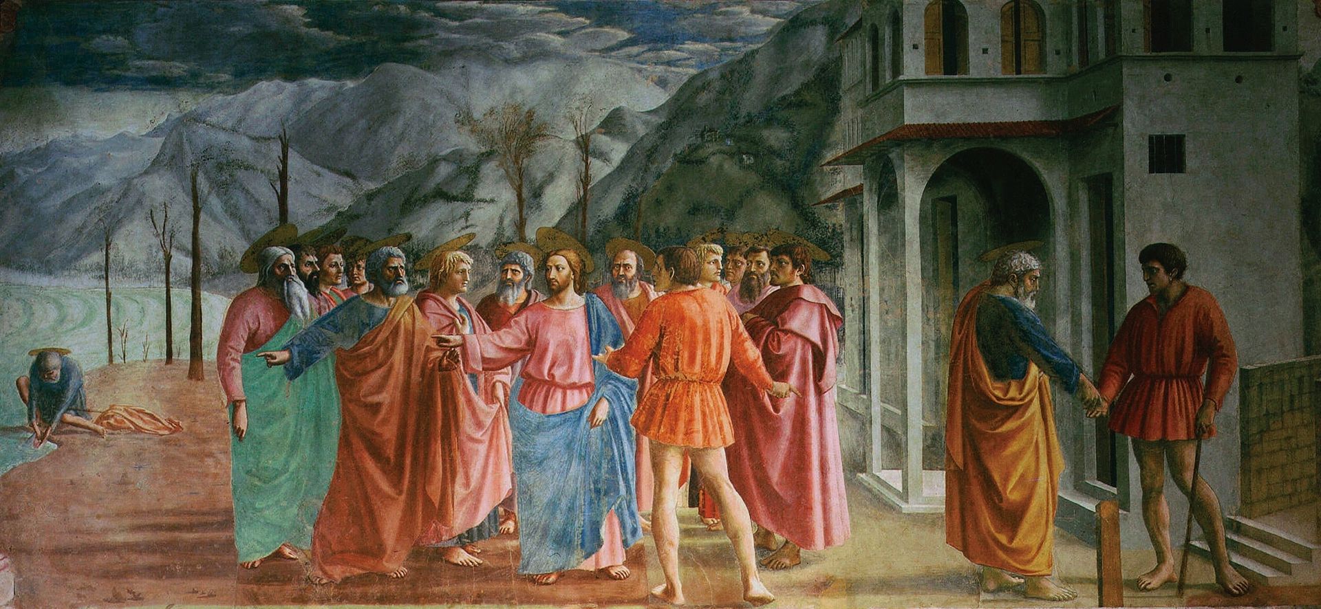 Masaccio, Pagamento del tributo, 1425