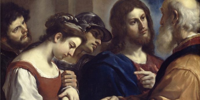 Giovanni Francesco Barbieri. La donna adultera, (1621)