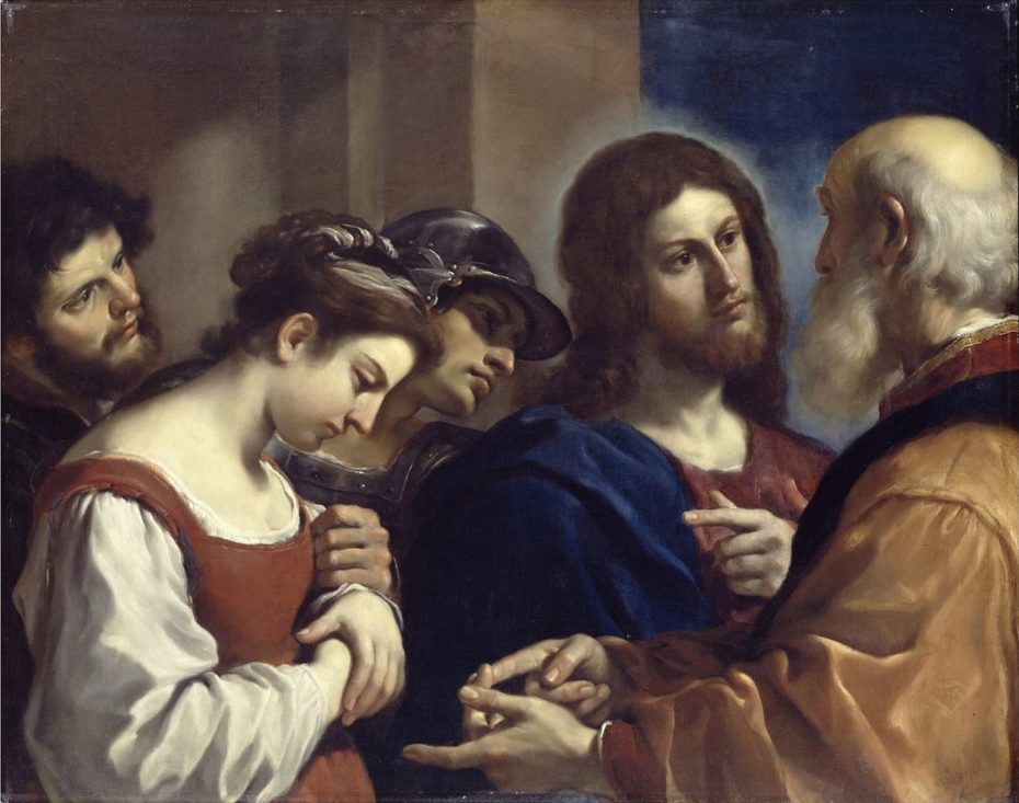 Giovanni Francesco Barbieri. La donna adultera, (1621)
