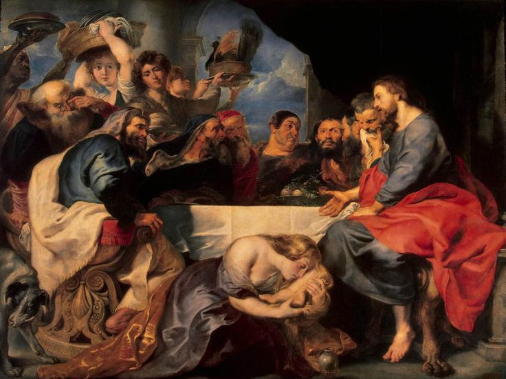 Рубенс, Питер Пауль (Пьетро Пауло). 1577-1640; Ван Дейк, Антонис. 1599-1641 Пир у Симона Фарисея