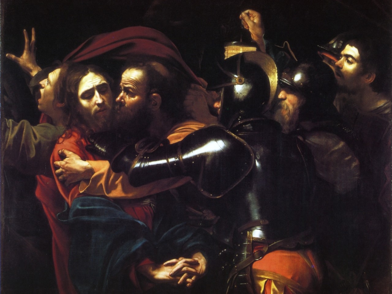 Караваджо | Взятия Христа под стражу, 1602