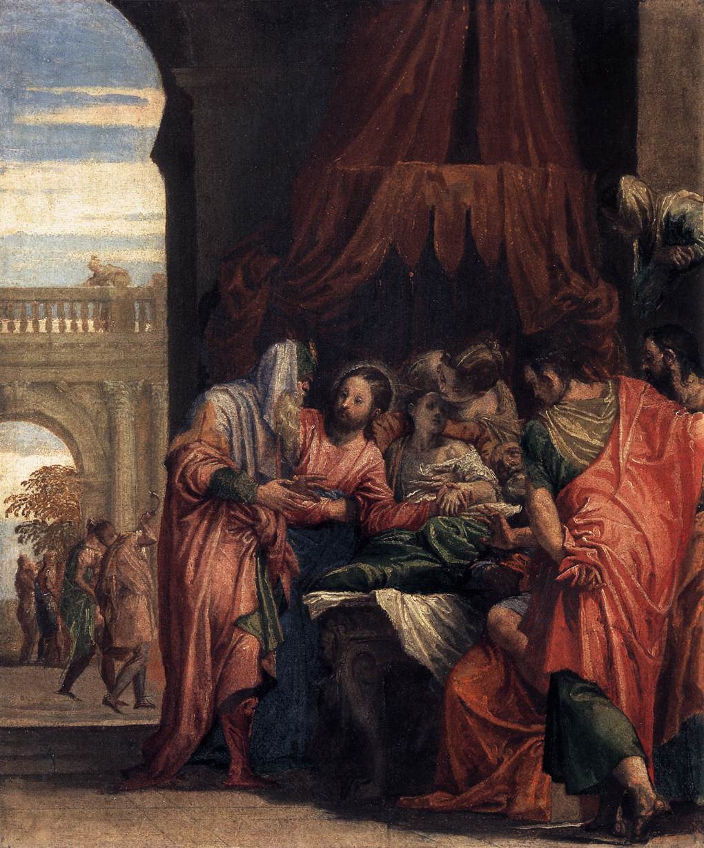 Raising of Jairus' Daughter by Paolo Veronese, 1546