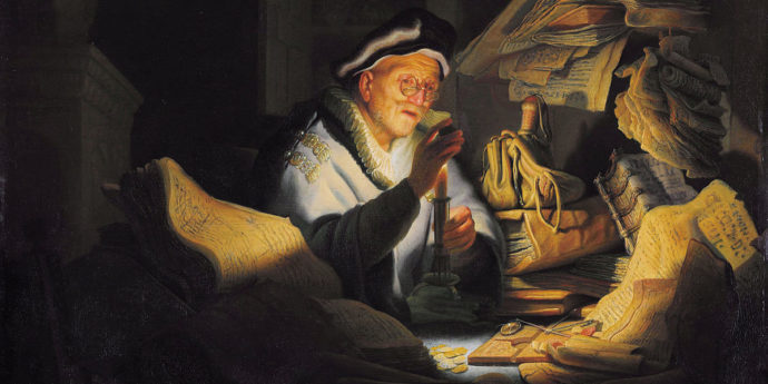 REMBRANDT VAN RIJN (1606-1669) - 1627 - The Rich Man from the Parable of the Rich Fool. Gemäldegalerie Berlin.