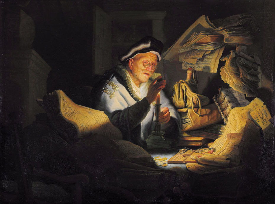 REMBRANDT VAN RIJN (1606-1669) - 1627 - The Rich Man from the Parable of the Rich Fool. Gemäldegalerie Berlin.