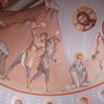Фрагмент фрески в южной апсиде: казнь перводиакона Стефана