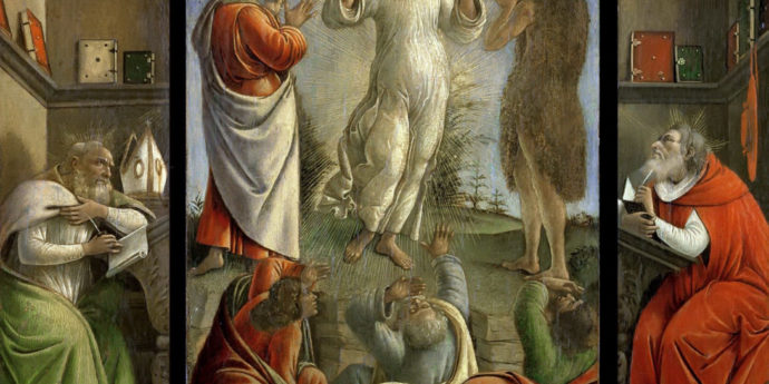 Sandro Botticelli Transfiguration, St Jerome, St Augustine