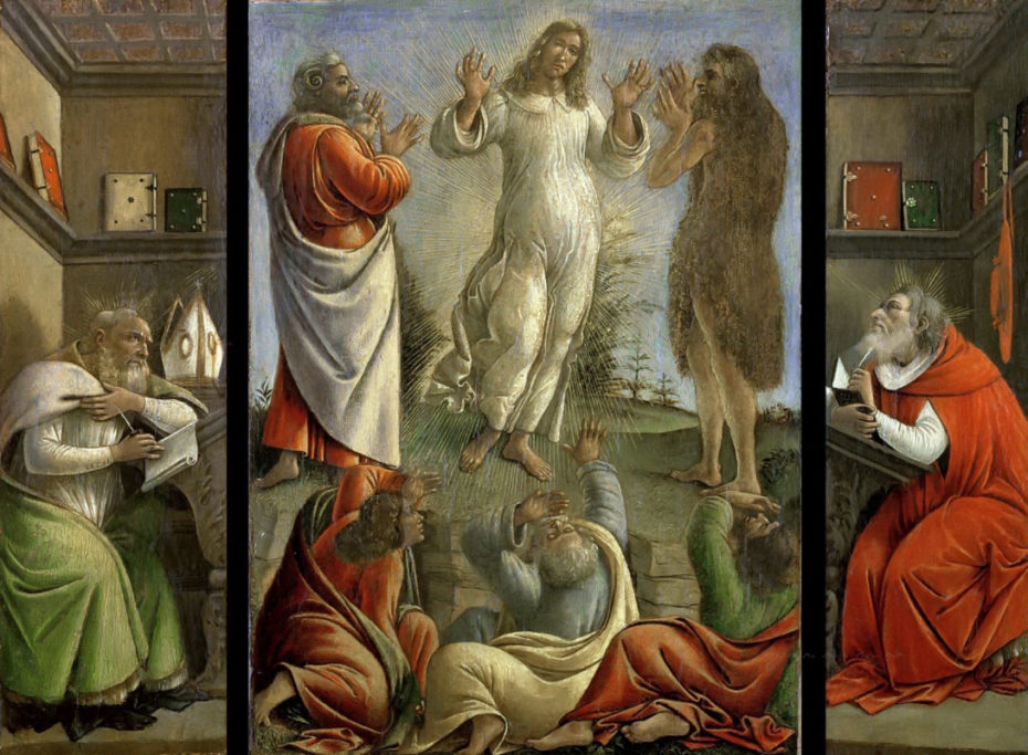 Sandro Botticelli Transfiguration, St Jerome, St Augustine