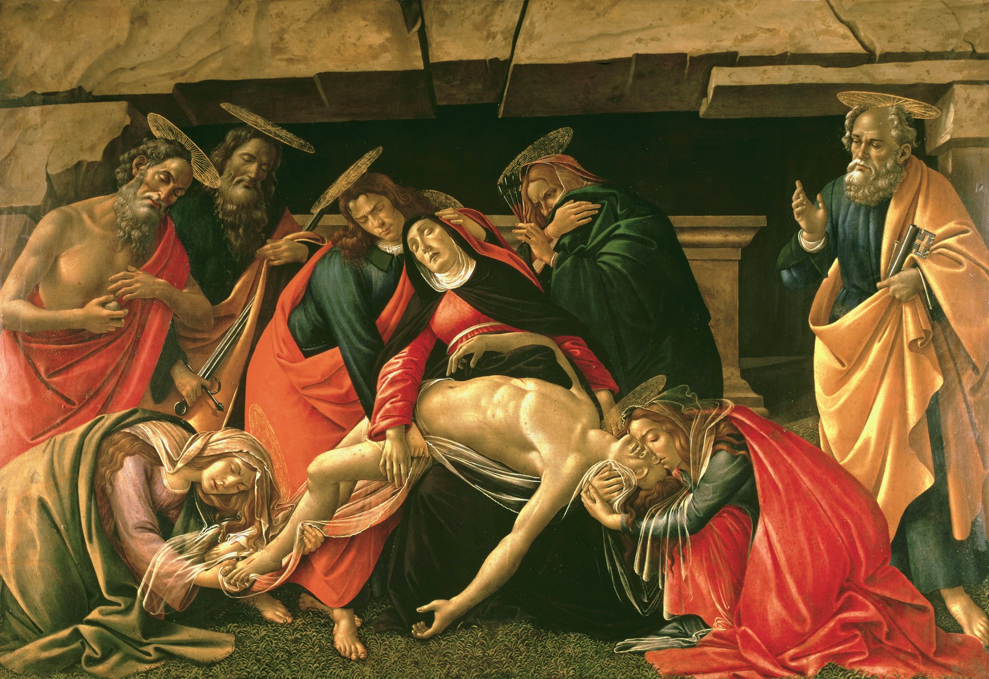 Сандро Ботичелли. «Оплакивание Христа» (около 1490)