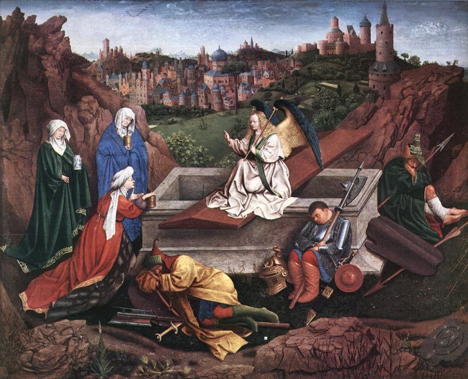 The Three Marys at the Tomb, Jan and Hubert van Eyck, 1425-1435
