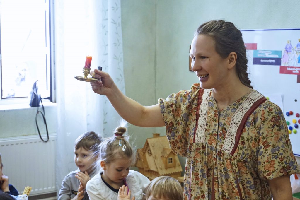 «Детская» литургия и мастер-класс по изготовлению пасхальных сувениров