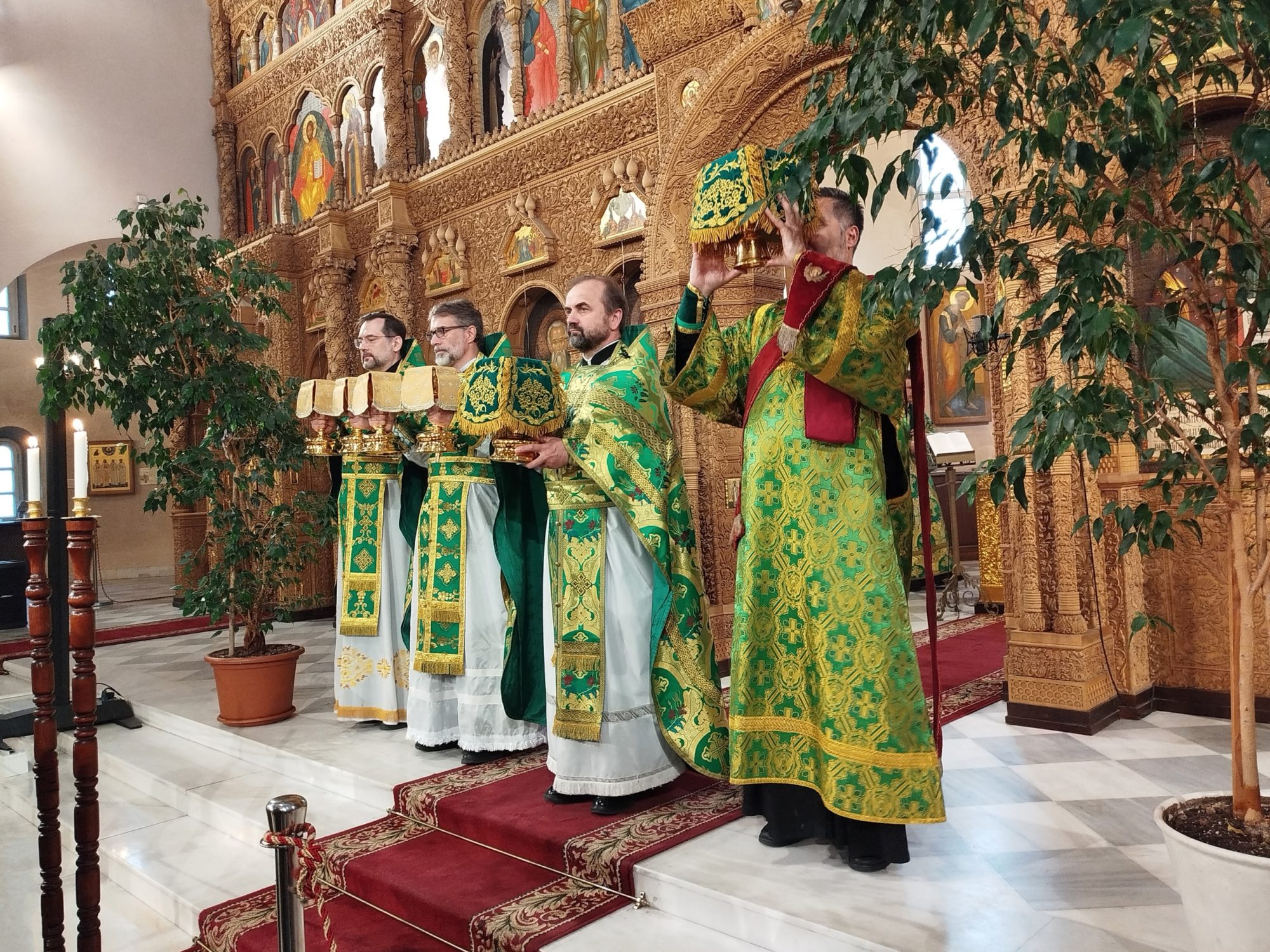 Праздник Пятидесятницы в Феодоровском соборе