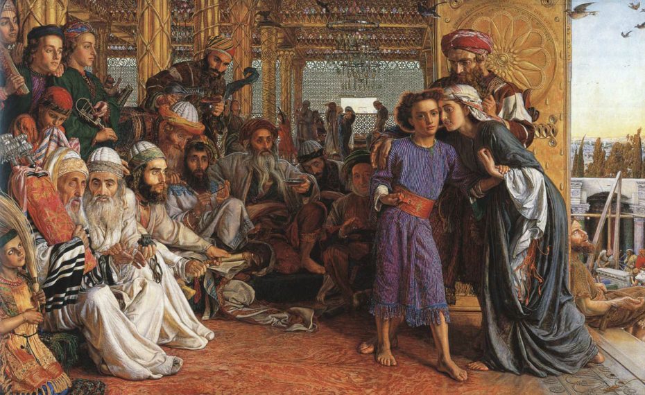Уильям Холман Хант. Родители находят юного Иисуса в Храме (1854-1855)