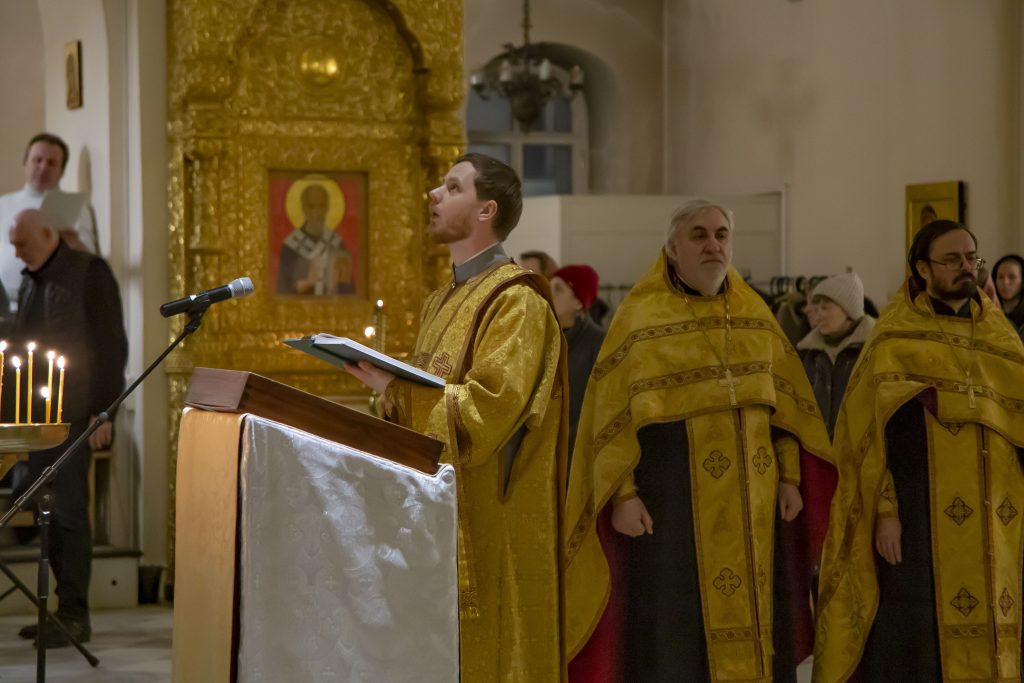 Новогодний молебен